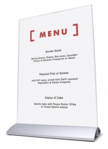 Premium Table Top Menu Holders